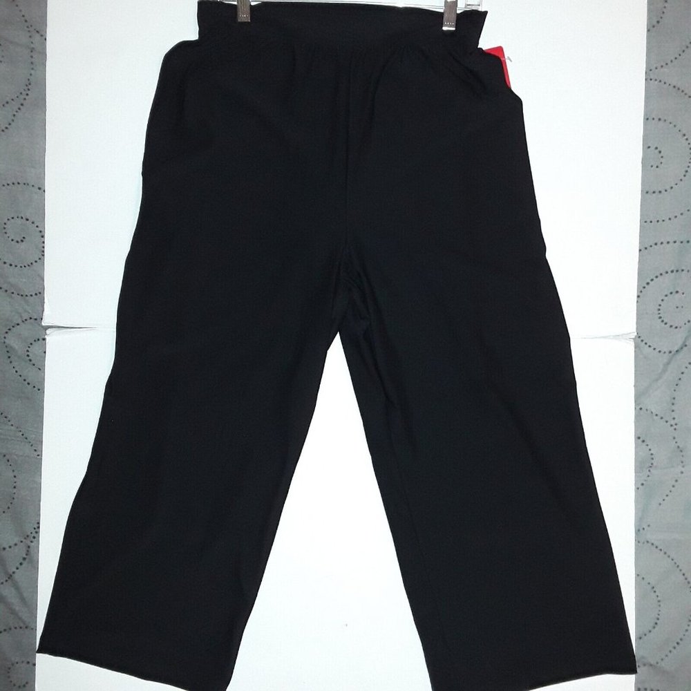 NEW Spanx Bod-A-Bing Crop / Cropped Capri Shaping Pants, 019 Black, Size XL